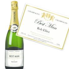 Best Man Personalised Champagne