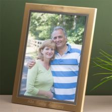 Brushed Gold Effect Engraved Frame