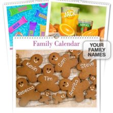 Personalised Family Calendar