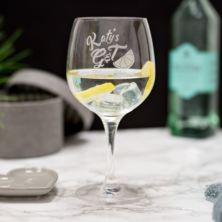Personalised Name G&T Glass