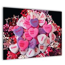 Personalised Poster Love Hearts Design -