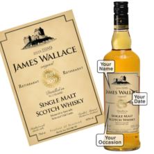 Personalised Retirement Malt Whisky