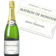 Matron of Honour Personalised Champagne