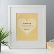 Mother Noun Framed Print
