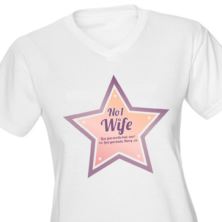 Personalised Number 1 Wife T-Shirt