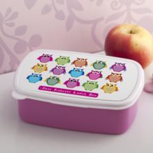 Personalised Owls Lunch Box