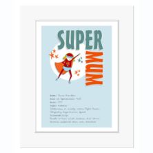 Personalised Super Mum Print