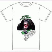 Drunkey Monkey Round Neck T-Shirt -