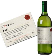 Personalised Valentine's Wine
