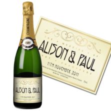 Personalised Wedding Champagne