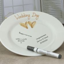 Wedding Plate Gold