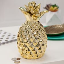 Gold Pineapple Money Box