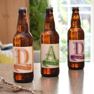 Personalised Best Dad Ever Pack of 3 Beer Product Image