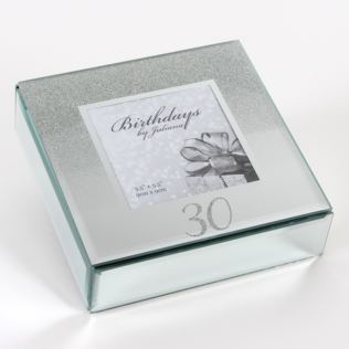 Milestones Glitter Mirror Trinket Box - 30th Product Image