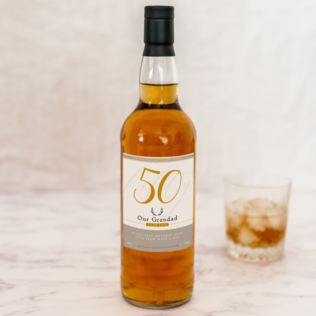 Personalised 50th Birthday Single Malt Whisky Product Image