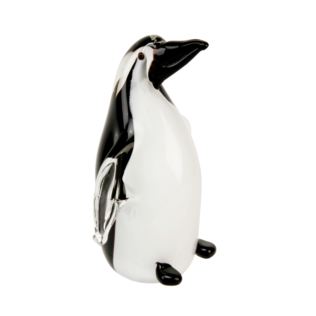 Objets d'art Glass Figurine - Black & White Penguin Product Image