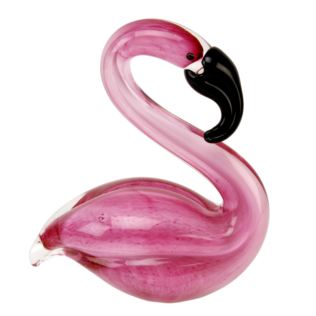 Objets d'art Glass Figurine - Flamingo Product Image