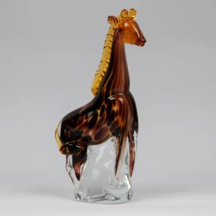 Objets d'Art Glass Ornament - Giraffe Product Image