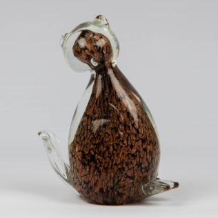 Objets d'Art Glass Ornament - Cat Product Image