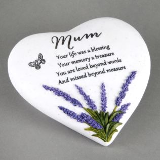 In Loving Memory Thoughts Of You Heart Stone - Mum Product Image