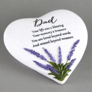 In Loving Memory Thoughts Of You Heart Stone - Dad Product Image