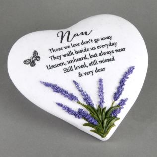 Thoughts Of You 'Nan' Memorial Heart Stone Product Image