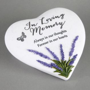 In Loving Memory Thoughts Of You Heart Stone Product Image
