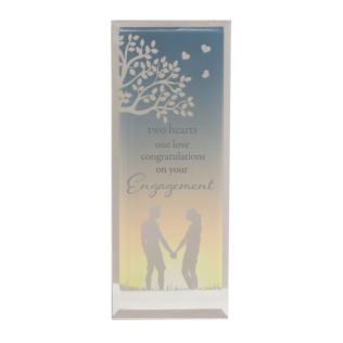 Reflections Of The Heart Engagement Standing Plaque Product Image