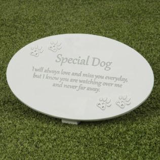 Thoughts of You Resin Memorial Plaque - Dog Product Image