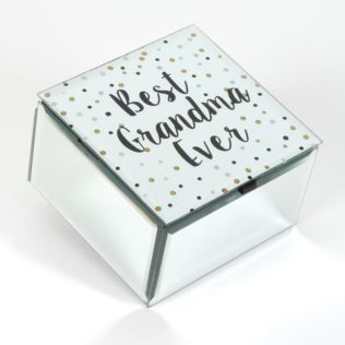 Celebration Glass Trinket Box - Best Grandma Ever Product Image