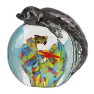 Objets d'Art Glass Figurine - Grey Seal Product Image