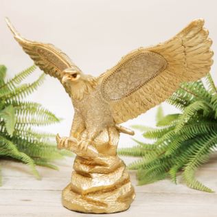 Gold Finish Resin Bird  Figurine 29.5cm Product Image