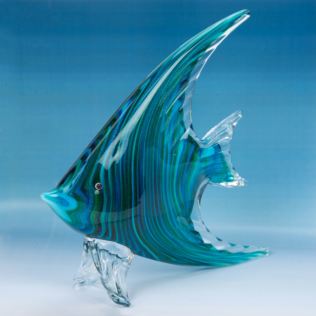 Objets d'Art Glass Ornament - Angel Fish Product Image