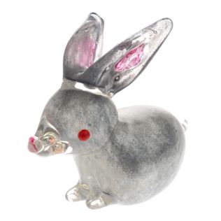 Objets dArt Glass Figurine - Rabbit Product Image