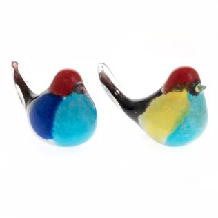 Objets d'Art Glass Figurine - Pair of Birds Product Image