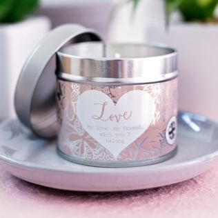 Said With Sentiment Love Candle In A Tin Product Image