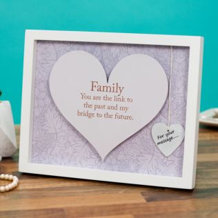Family Sentiment Heart Art Frame Product Image