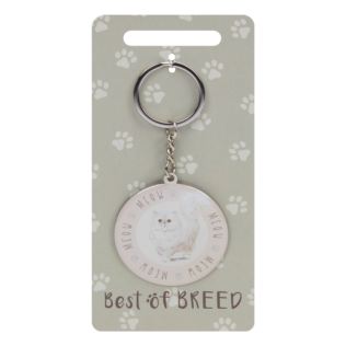 Best Of Breed Keyring - White Persian Cat Product Image