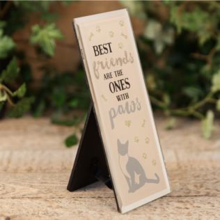 Best of Breed Mirrored Glass Plaque - Cats, Best Friends Product Image