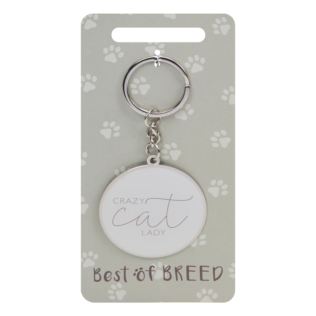 Best Of Breed Keyring - Crazy Cat Lady Product Image