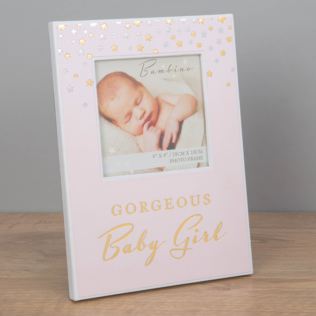 4" x 4" - Bambino Paperwrap Photo Frame - Baby Girl Product Image