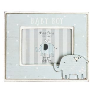 'Petit Cheri' Photo Frame 5" x 3.5" Elephant - Baby Boy Product Image