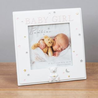 4" x 4" - Bambino Resin Baby Girl Photo Frame Product Image