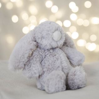 Bambino Grey Plush Rabbit Medium 18cm Product Image