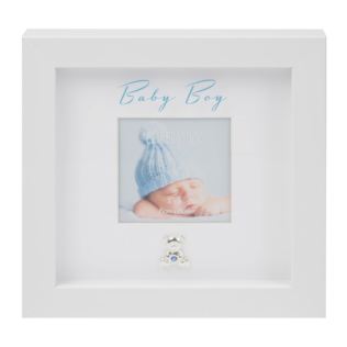 3" x 3" - Baby Boy Box Frame with Engraving Plate Product Image
