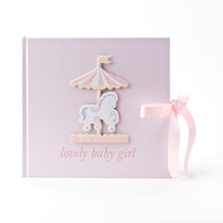 Hello Baby Photo Album Carousel Design 'Lovely Baby Girl' Product Image