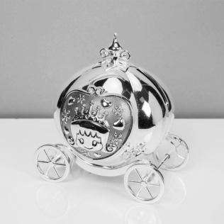 Bambino Silver Plated Fairytale Carriage Money Box Product Image