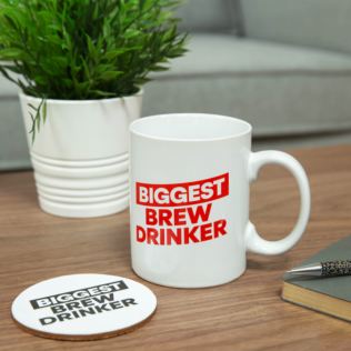 Ministry of Humour Oversized Mug & Coaster - Biggest Brew Product Image