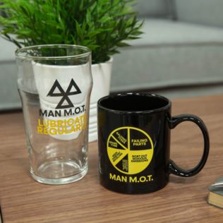 Ministry of Humour Mug & Beer Glass Man M.O.T Product Image