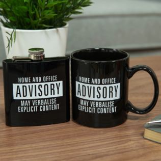 Ministry of Humour Mug & Hip Flask Set - Explicit Content Product Image